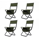 Portable Outdoor Chairs with Storage Bag 4pcs