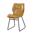 High Density PU Leather Dining Chair w/ Metal Legs