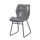 High Density PU Leather Dining Chair w/ Metal Legs