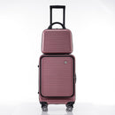 Front Open Luggage w/ Front Pocket & USB Port 20" (RoseGold)