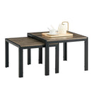 Modern Nesting Coffee Table Set w/ Wooden Finish