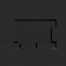 3-Door Metal Storage Cabinet on Wheels (Black)