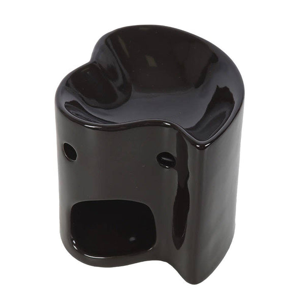 Black Heart Ceramic Oil Burner
