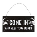 Rest Your Bones Hanging MDF Sign