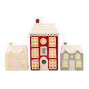 Christmas Village Ceramic LED Light Up Houses