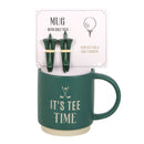 Its Tee Time Mug with Golf Tees
