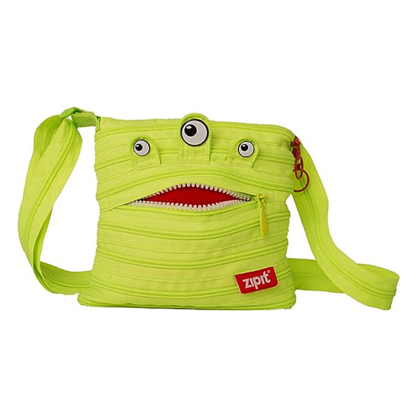 Zip It Monster Lime Mini Shoulder Bag (21x19cm)