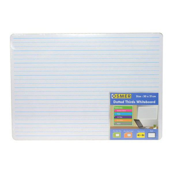 Osmer A4 MDF Plain and Dotted Whiteboard
