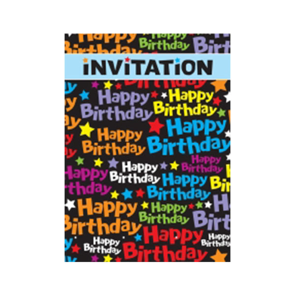 Ozcorp Happy Birthday Invitation Pad 25pcs