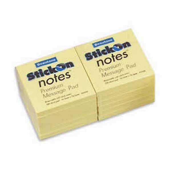 Stick on Notes Yellow (76x76mm)