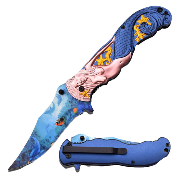 Masters Collection Mermaid Folding Knife