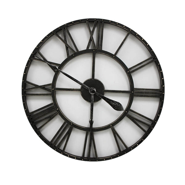 Epping Roman Numeral Metal Look Clock (63.5x63.5x4.5cm)