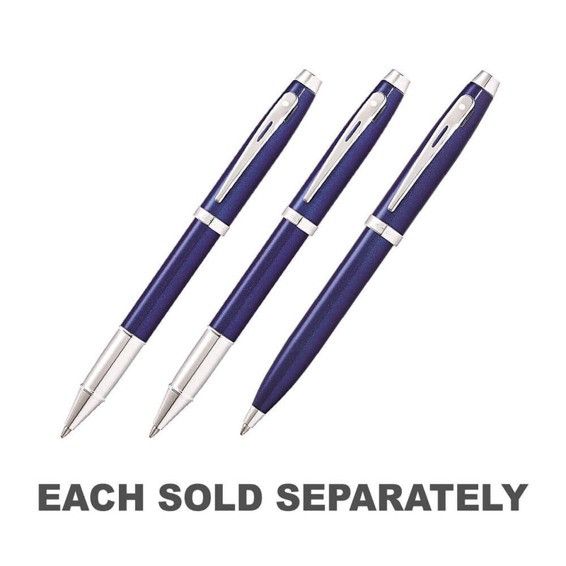 100 Blue Lacquer/Chrome Plated Pen