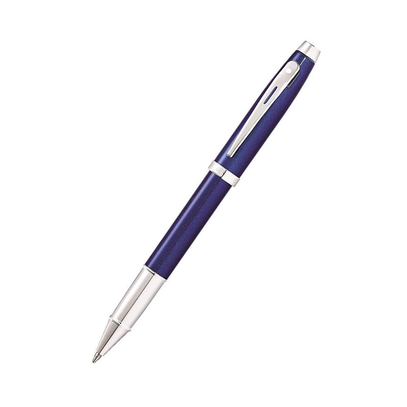100 Blue Lacquer/Chrome Plated Pen