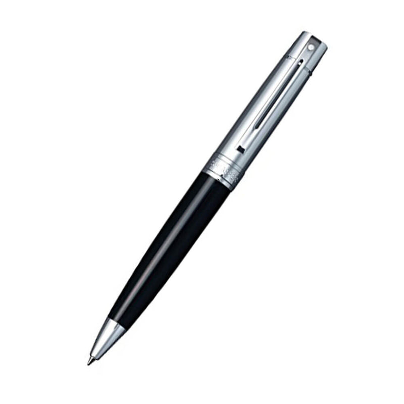 300 Glossy Black/Chrome Cap/Chrome Plated Pen