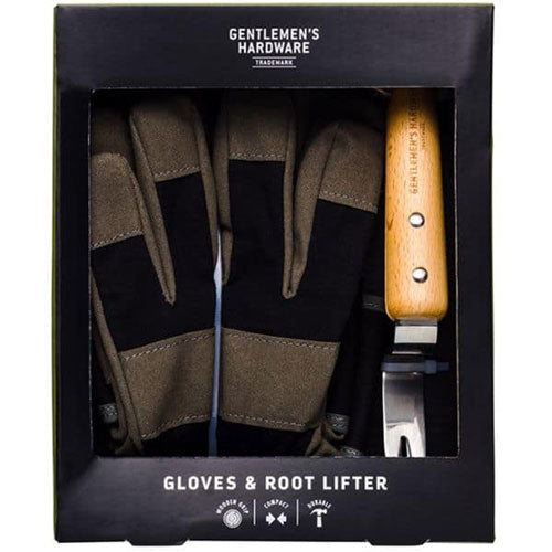 Gentlemen's Hardware Leather Gloves & Root Lifter