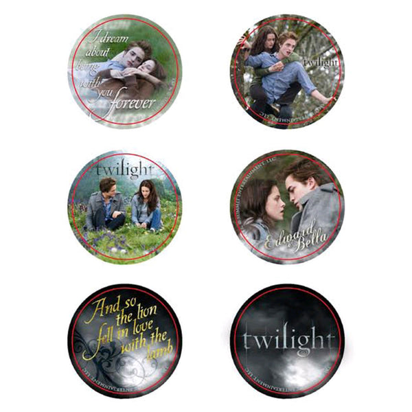 Twilight Pin Set of 6 Style E (Edward & Bella)