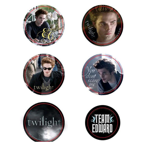 Twilight Pin Set of 6 Style D (Team Edward)