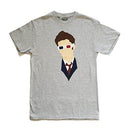  Camiseta con cabeza vectorial de Doctor Who David Tennant