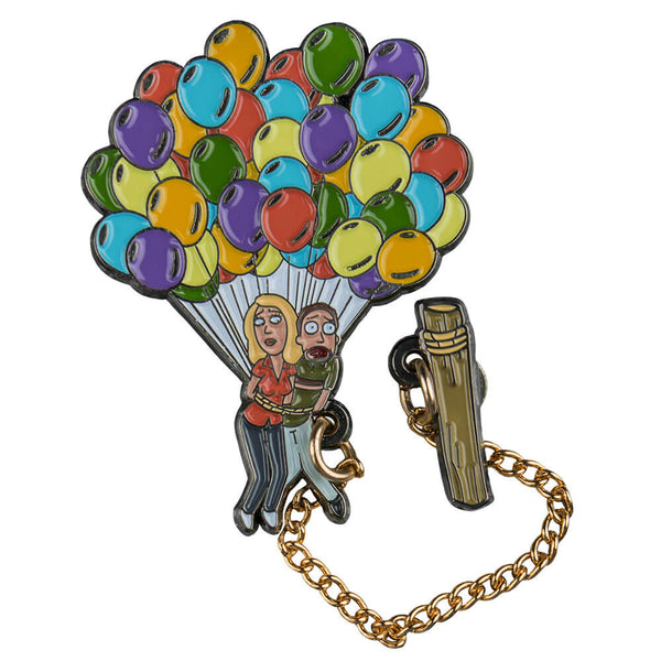 Rick and Morty Jerry & Beth Floating Enamel Pin