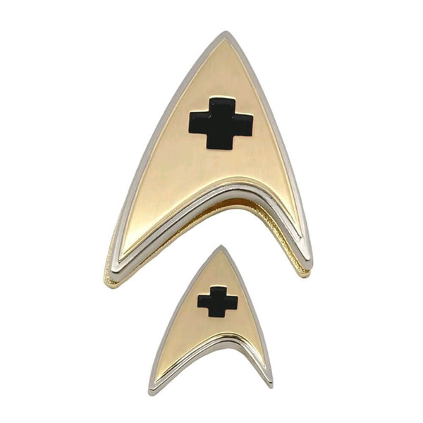 Star Trek Discovery Enterprise Medical Badge & Pin Set