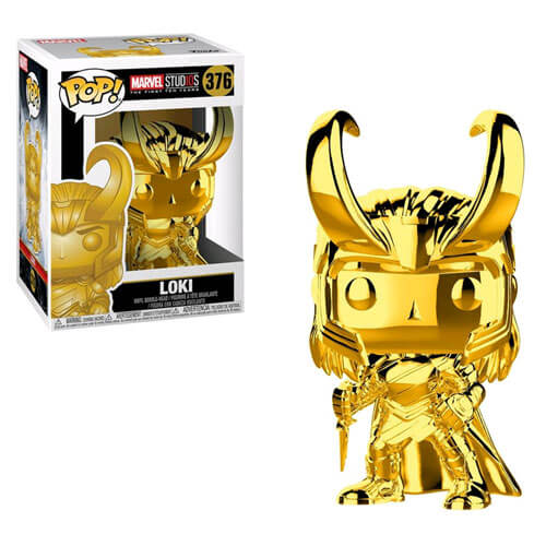 Marvel Studios 10th Anniversary Loki Gold Chrome Pop! Vinyl