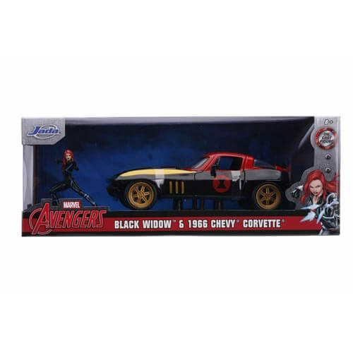 Avengers '66 Chevy Corvette w/Black Widow Hollywood Ride