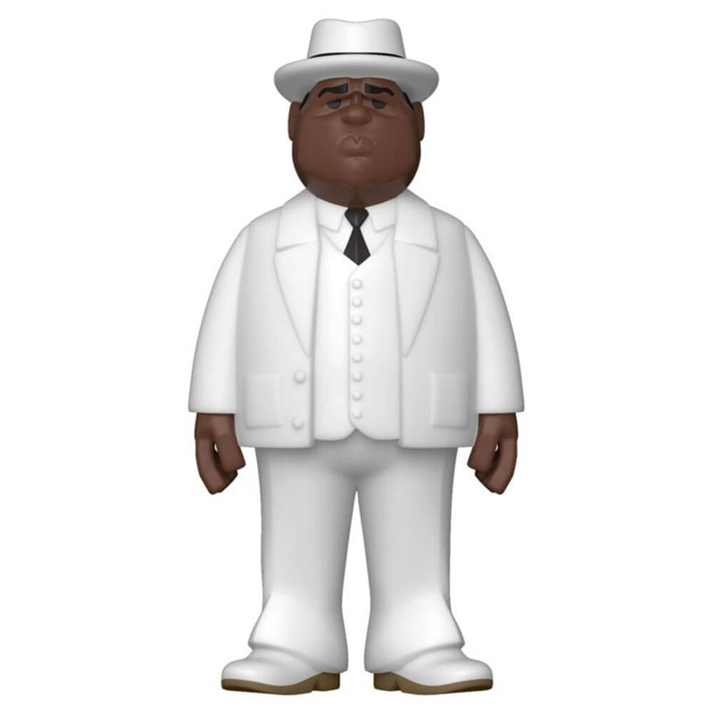  Notorious BIG Biggie Traje Blanco Vinilo Dorado