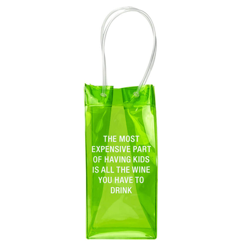 Say What PVC Wine Tote
