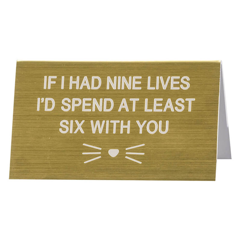 Say What Desk Sign Large