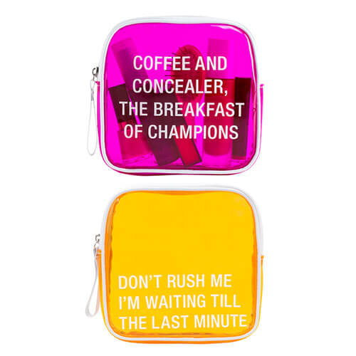 Say What Vinyl Cosmetic Bag