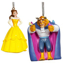  Adorno colgante navideño de Disney La Bella y la Bestia