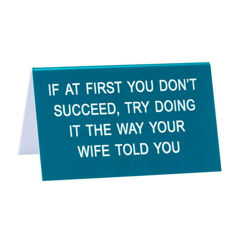  Di qué letrero de escritorio grande