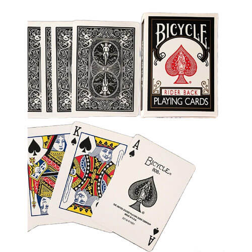 Bicycle Standard Rider Back Black Playing Cards