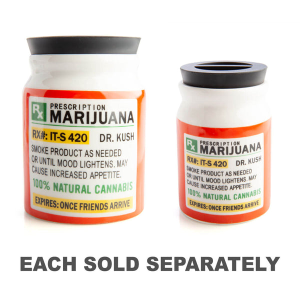 Prescription Marijuana Stash It! Storage Jar