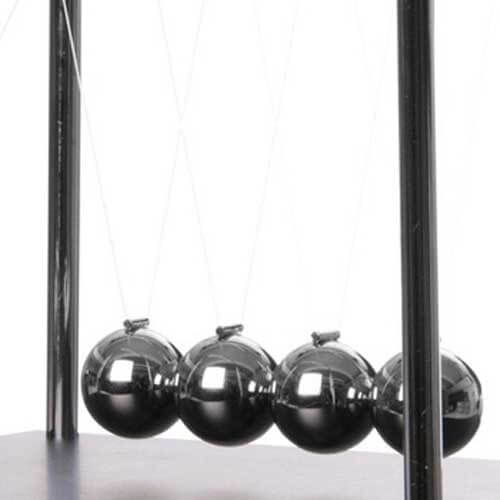 Newton's Cradle w/Marble Look Base