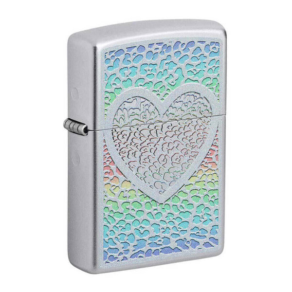 Zippo Heart Design Colour Image Lighter