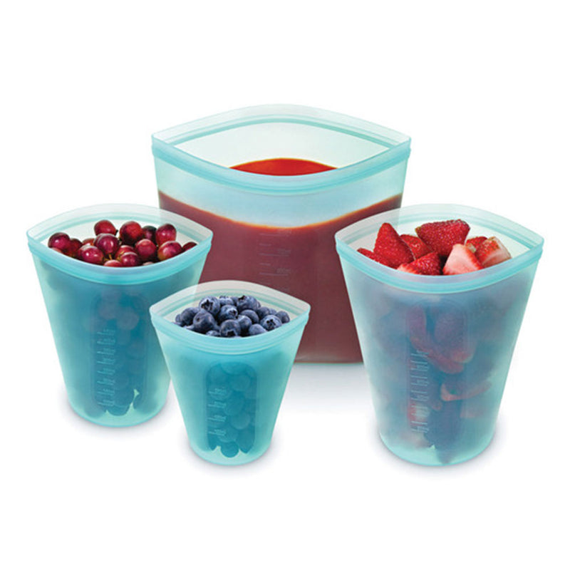  Avanti Pinch & Lock Bolsas Azules Reutilizables (Juego de 4)