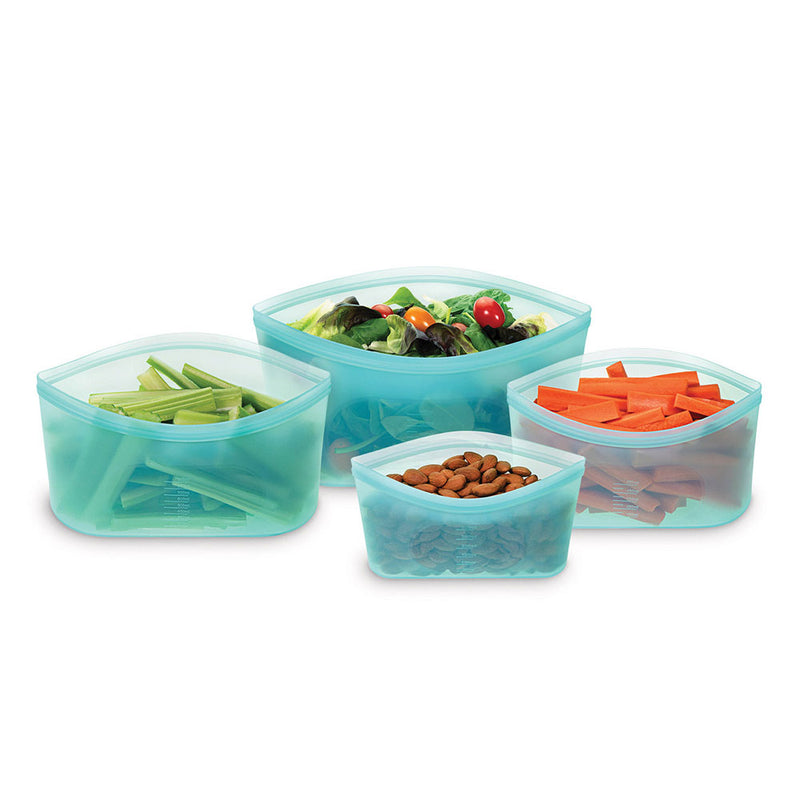  Avanti Pinch & Lock Bolsas Azules Reutilizables (Juego de 4)