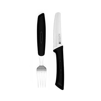 Scanpan Spectrum 16pc Black/Grey Cutlery Set