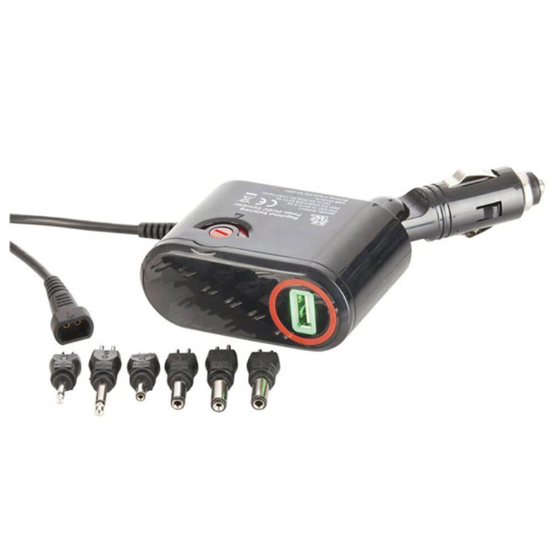 12VDC 3A Car Power Adaptor w/ USB Outlet