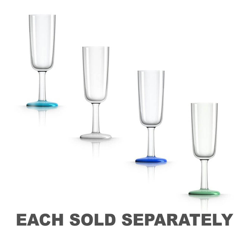 180mL Champagne Flute Glass Tritan Plasticware
