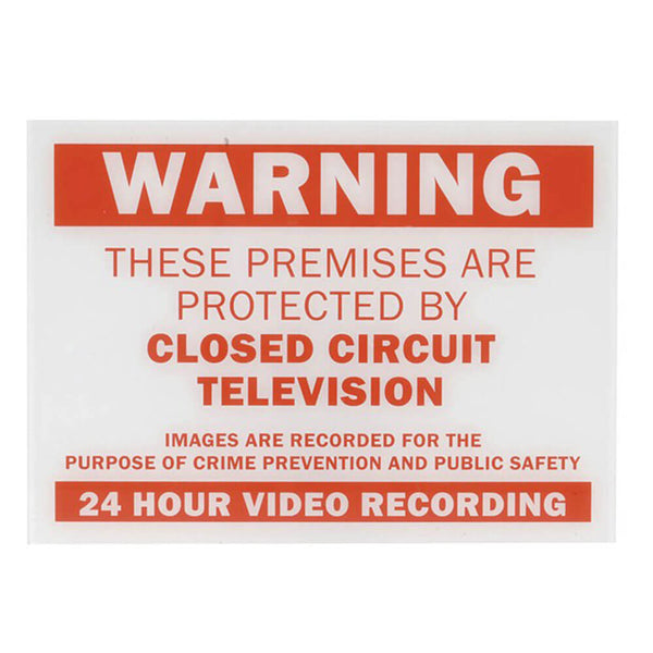 Red CCTV Warning Sign (210x297x1.5)