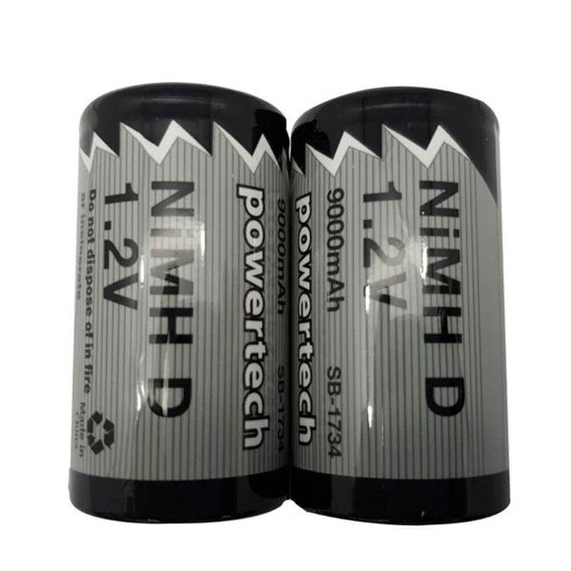 D-Type Batteries Pack of 2 (9,000mA Ni-MH)