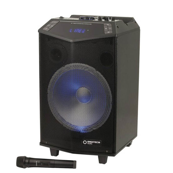 12" Rechargeable PA Speaker with Wireless Microphone