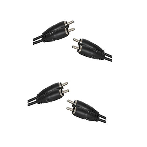 2 x RCA Plugs to 2 x RCA Plugs Audio Cable