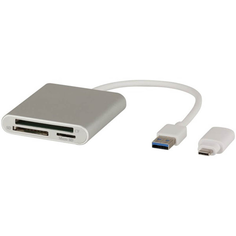 USB 3.0 Memory Card Reader with USB Type-C Adaptor
