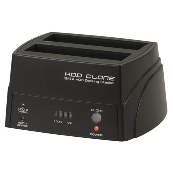 DUAL 2.5”/3.5” SATA HDD Docking Station with Clone Function