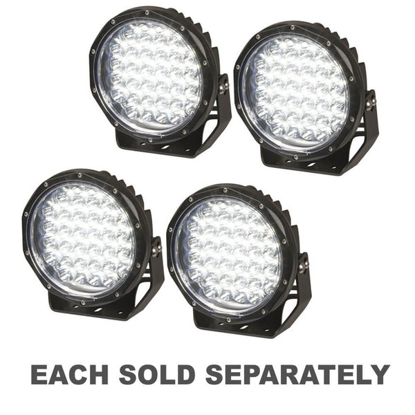 Powertech Solid LED Driving Lights IP68 Black (Pair)