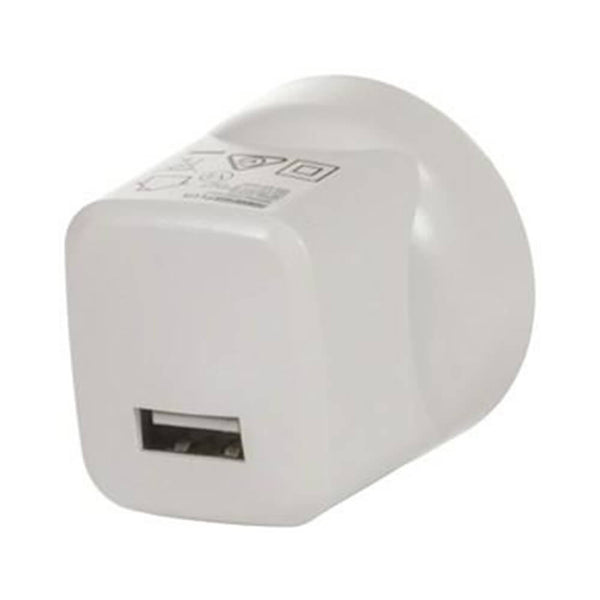 Powertech Plus Mains USB Mini Adaptor 5VDC 2.1A (White)